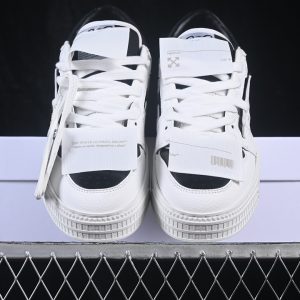 Off-White 3.0 Court Round Toed Lace Up Low Top Casual Sneakers