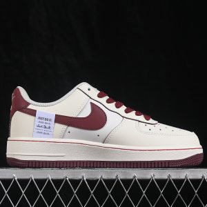 Nike Air Force 1 Low Casual Sneakers Wine
