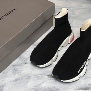 Balenciaga H12 Speed Stretch-knit Mid Sneakers