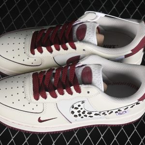 Nike Air Force 1 Low Casual Sneakers Wine