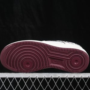 Nike Air Force 1 Low Casual Sneakers Wine