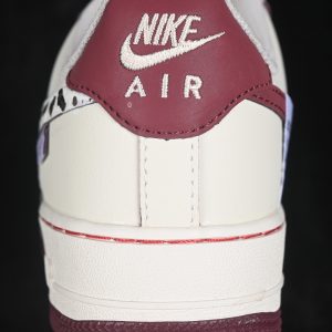 Nike Air Force 1 Low Casual Sneakers Wine