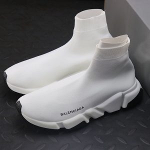 Balenciaga H12 Speed Stretch-knit Mid Sneakers