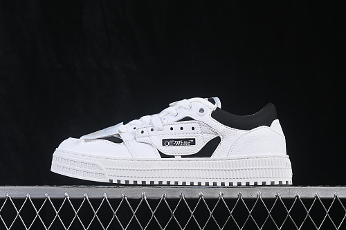 Off-White 3.0 Court Round Toed Lace Up Low Top Casual Sneakers
