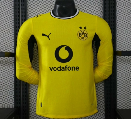 Player Version 26/27 Borussia Dortmund Yellow Home Long Sleeve Jersey