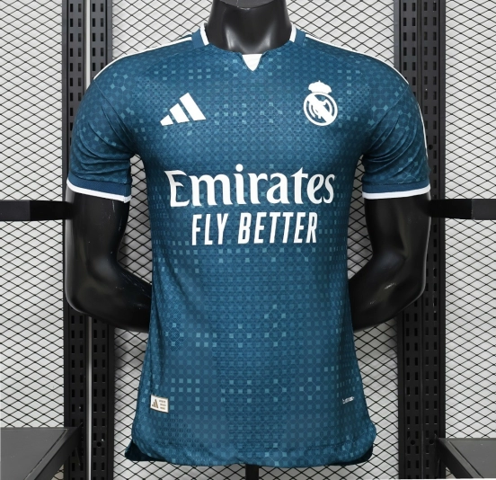 Player Version 26/27 Real Madrid Away Teal Blue Jersey