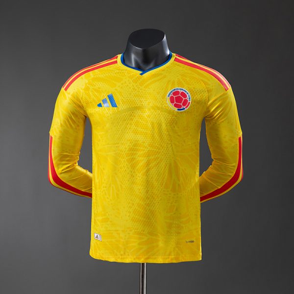 Colombia 2026 Home Long-Sleeve Player Version Jersey