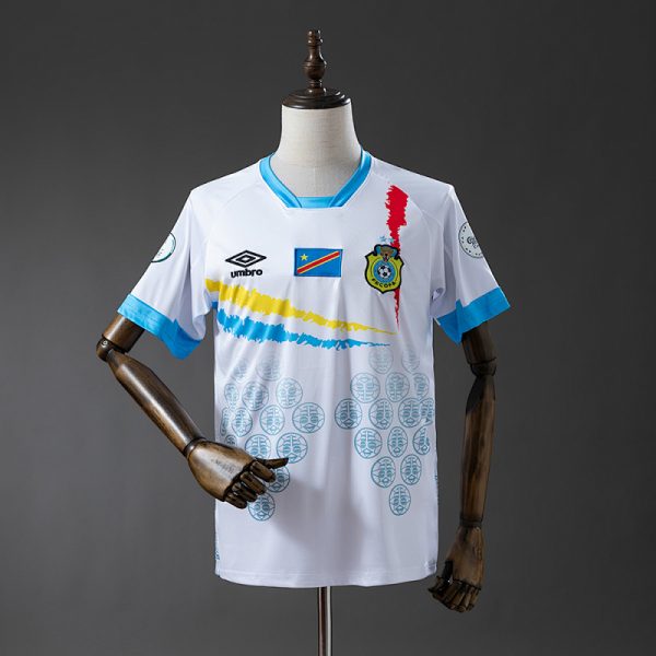Congo 2026 White and Blue Jersey