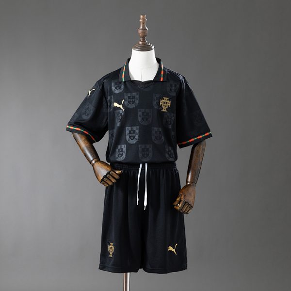 Portugal 2026 Black Kids Kit Jersey